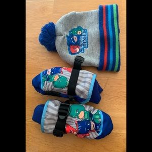 PJ Masks Toddler hat and mittens